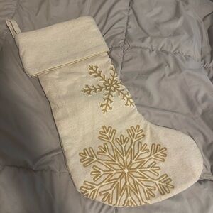 ✨ Champagne Snowflake Christmas Stocking — Luxe Holiday Vibes ✨